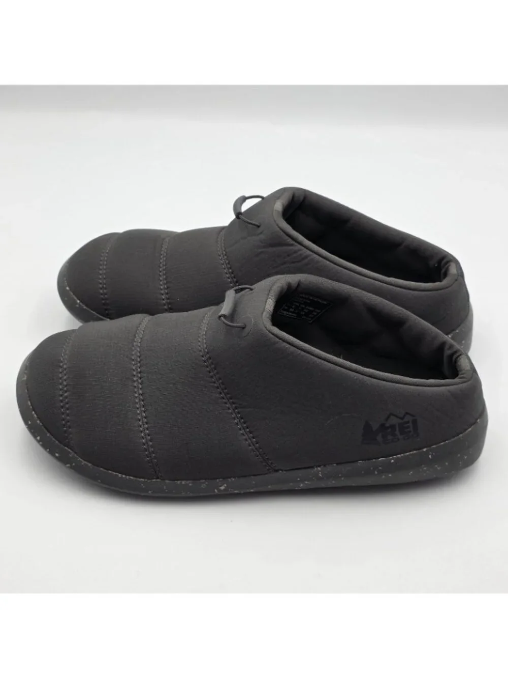 REI Co-op Shoes Mens Size 8 Black Slip On Slipper Fulgentsun TrailBed Comfort